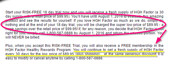 HGH Factor Trial terms image