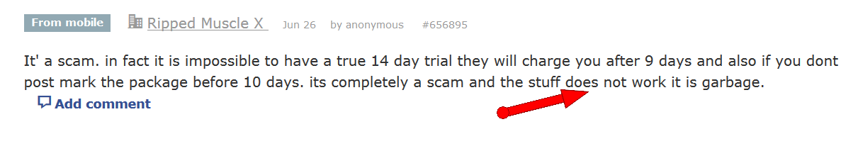 ripped muscle x does not work