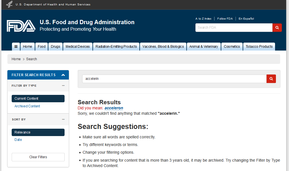 accelerin fda
