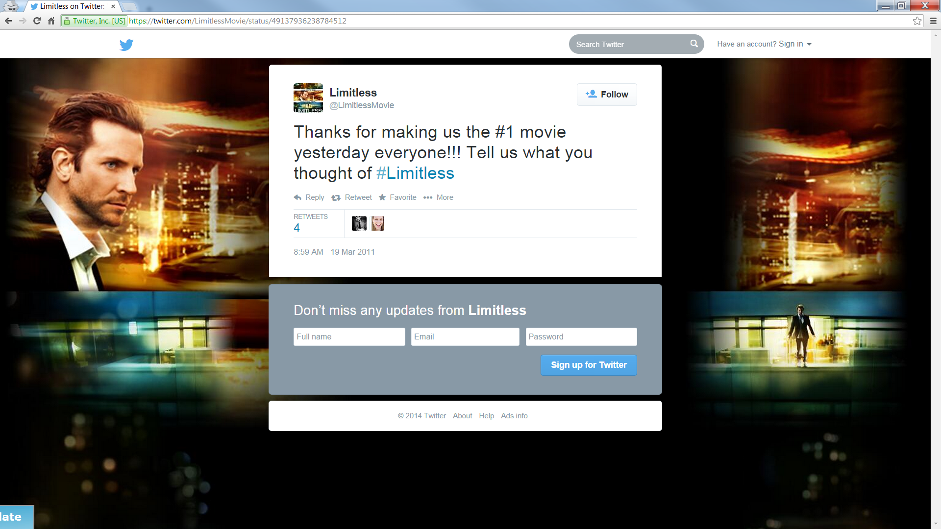 original limitless-tweet