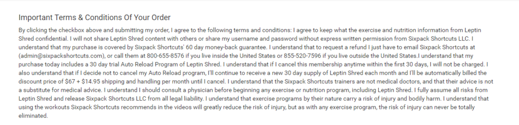 Leptin Shred Terms Image 2