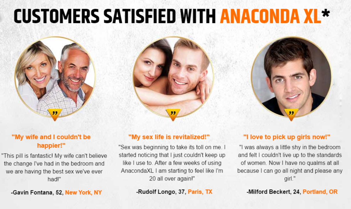 Anaconda XL Testimonials