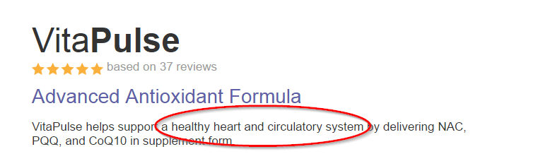 Vitapulse benefits heart health