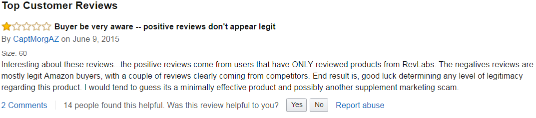 revtest amazon review