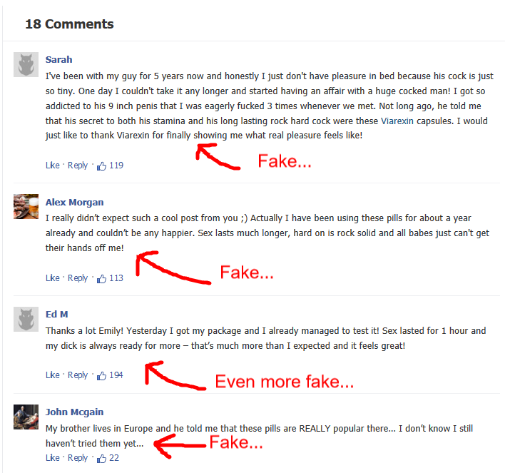 fake viarexin comments