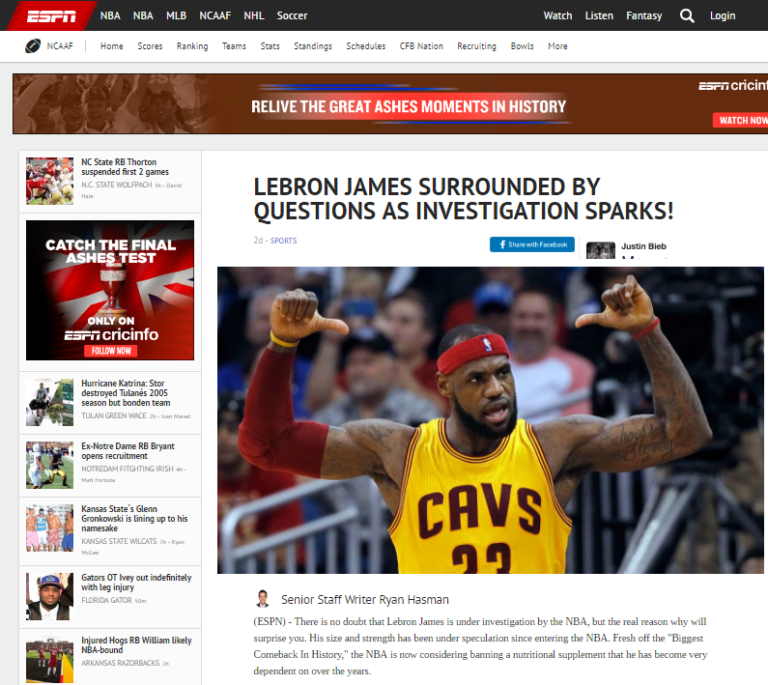 Dominant Testo LeBron James Image