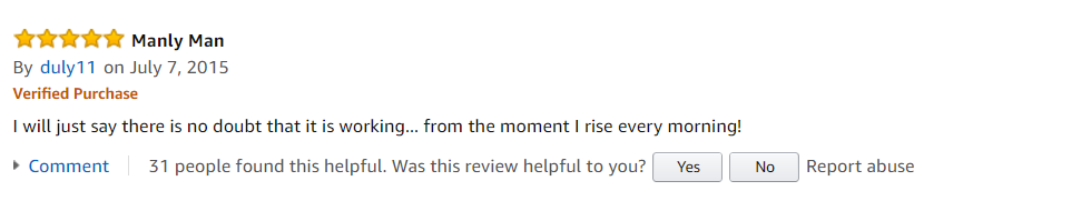 Neovicta Rush Performance Enhancement 5 star review 1