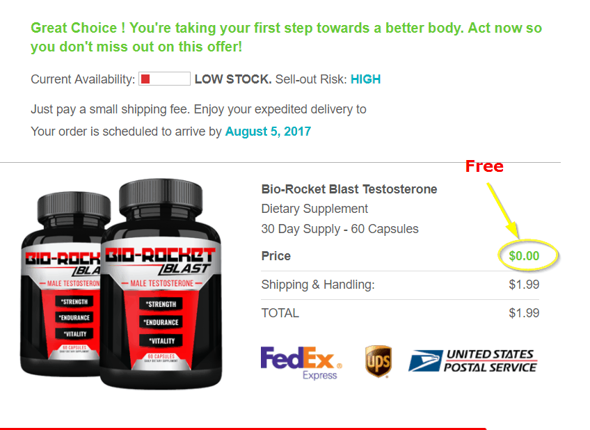 Bio-Rocket Blast Order Page