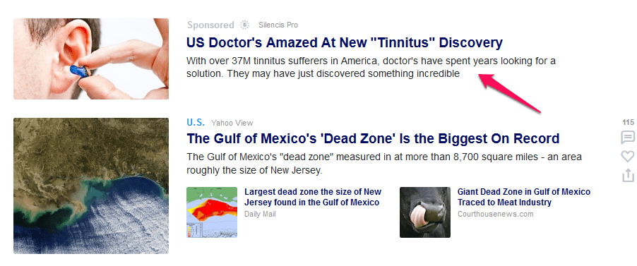 silencis pro ad on yahoo