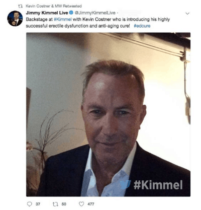 Kevin Costner ED Pill Scam